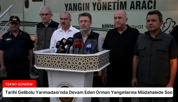 Tarihi Gelibolu Yarımadası’nda Devam Eden Orman Yangınlarına Müdahalede Son Durum