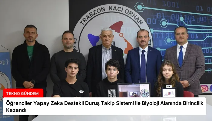 Öğrenciler Yapay Zeka Destekli Duruş Takip Sistemi ile Biyoloji Alanında Birincilik Kazandı