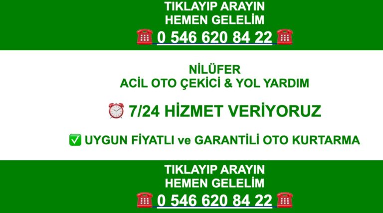 Bursa Nilüfer Çekici – Bursa İnegöl Çekici – Niğde Ulukışla Çekici