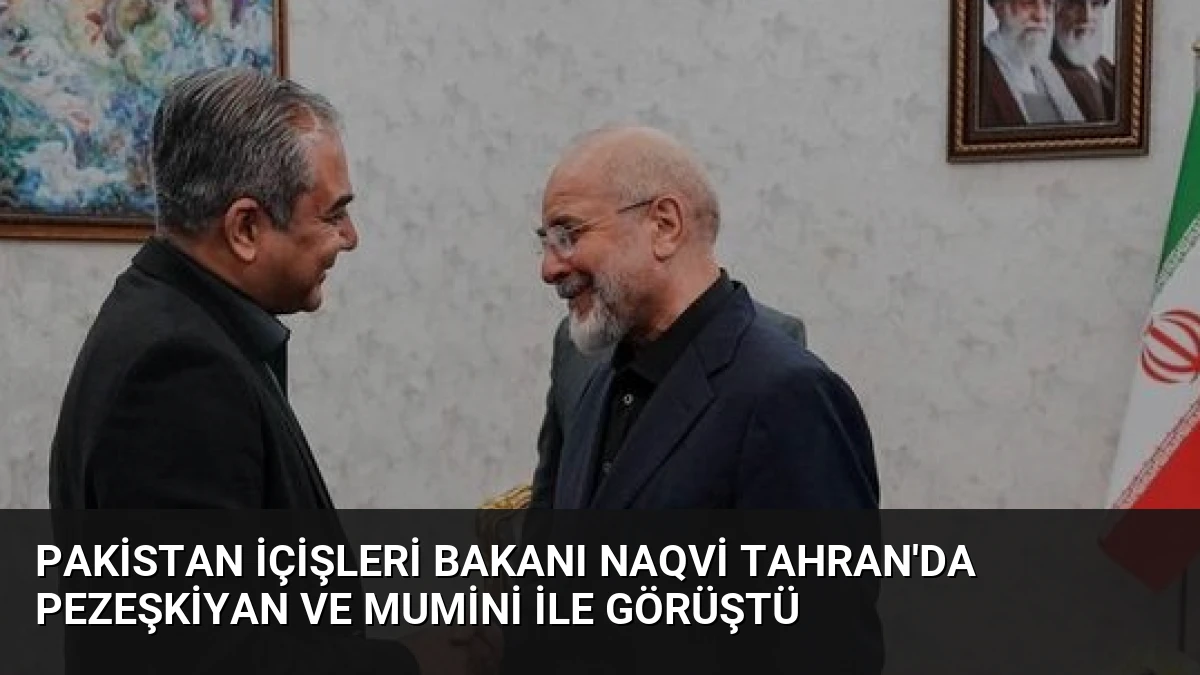 Pakistan İçişleri Bakanı Naqvi Tahran’da Pezeşkiyan ve Mumini ile Görüştü