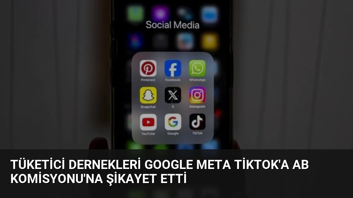 Tüketici Dernekleri Google Meta TikTok’a AB Komisyonu’na Şikayet Etti