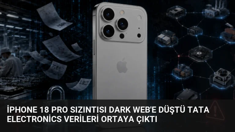 iPhone 18 Pro Sızıntısı Dark Web’e Düştü Tata Electronics Verileri Ortaya Çıktı