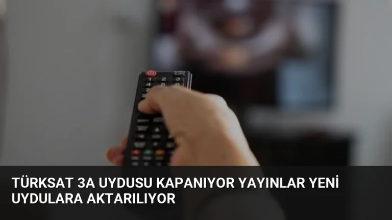 Türksat 3A Uydusu Kapanıyor Yayınlar Yeni Uydulara Aktarılıyor