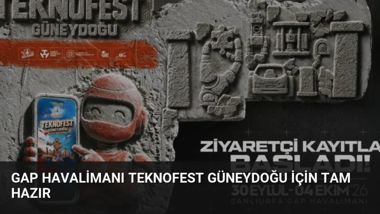 GAP Havalimanı TEKNOFEST Güneydoğu İçin Tam Hazır
