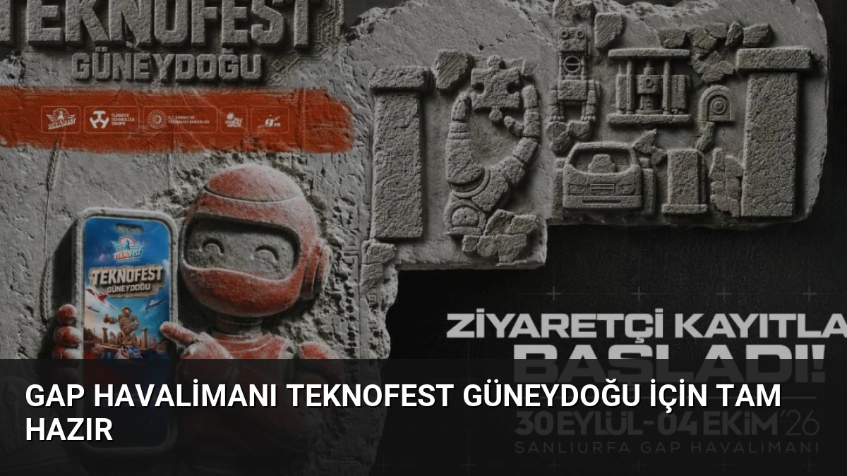 GAP Havalimanı TEKNOFEST Güneydoğu İçin Tam Hazır