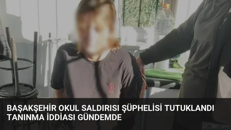 Başakşehir Okul Saldırısı Şüphelisi Tutuklandı Tanınma İddiası Gündemde