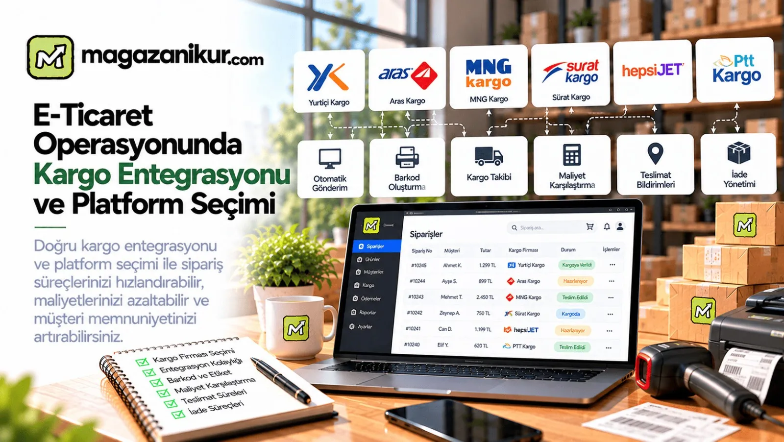 E-Ticaret Operasyonunda Kargo Entegrasyonu ve Platform Seçimi