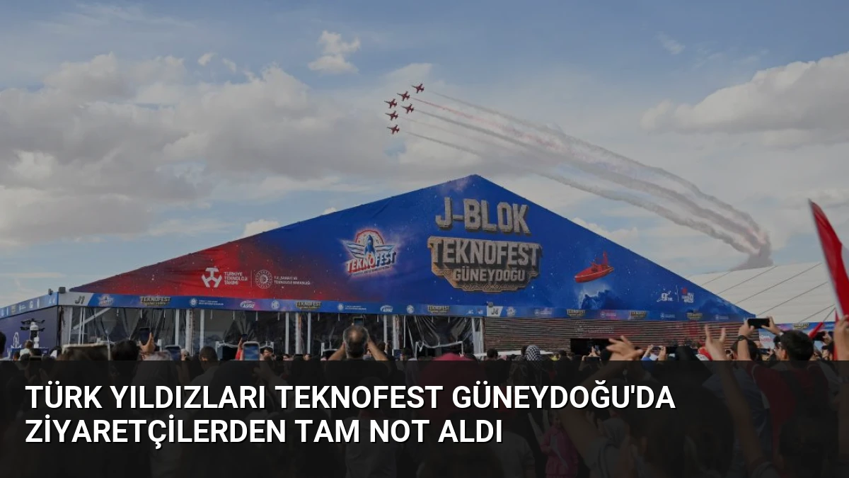 Türk Yıldızları TEKNOFEST Güneydoğu’da Ziyaretçilerden Tam Not Aldı